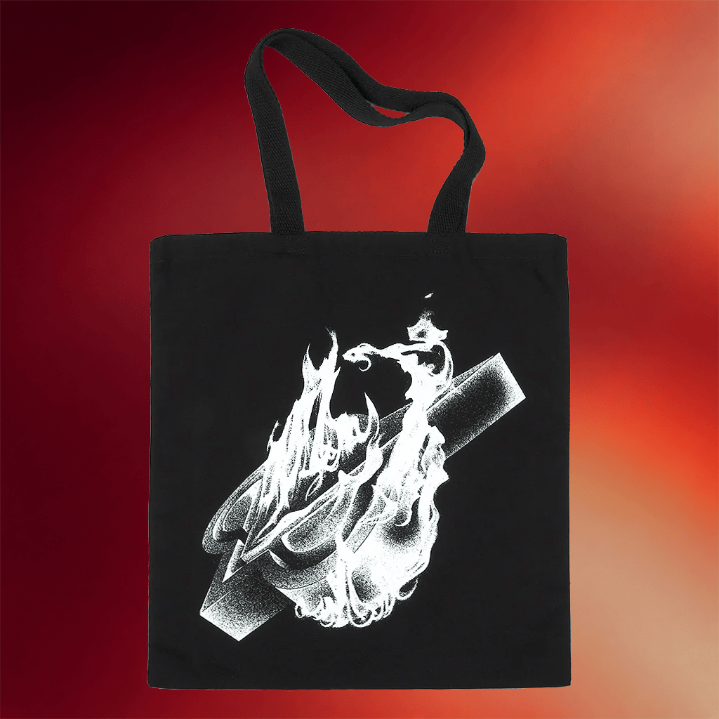 Vanoss Merch Burning Tote Bag Black VanossGaming Merch Birthday Gifts For Friends - Merchluma
