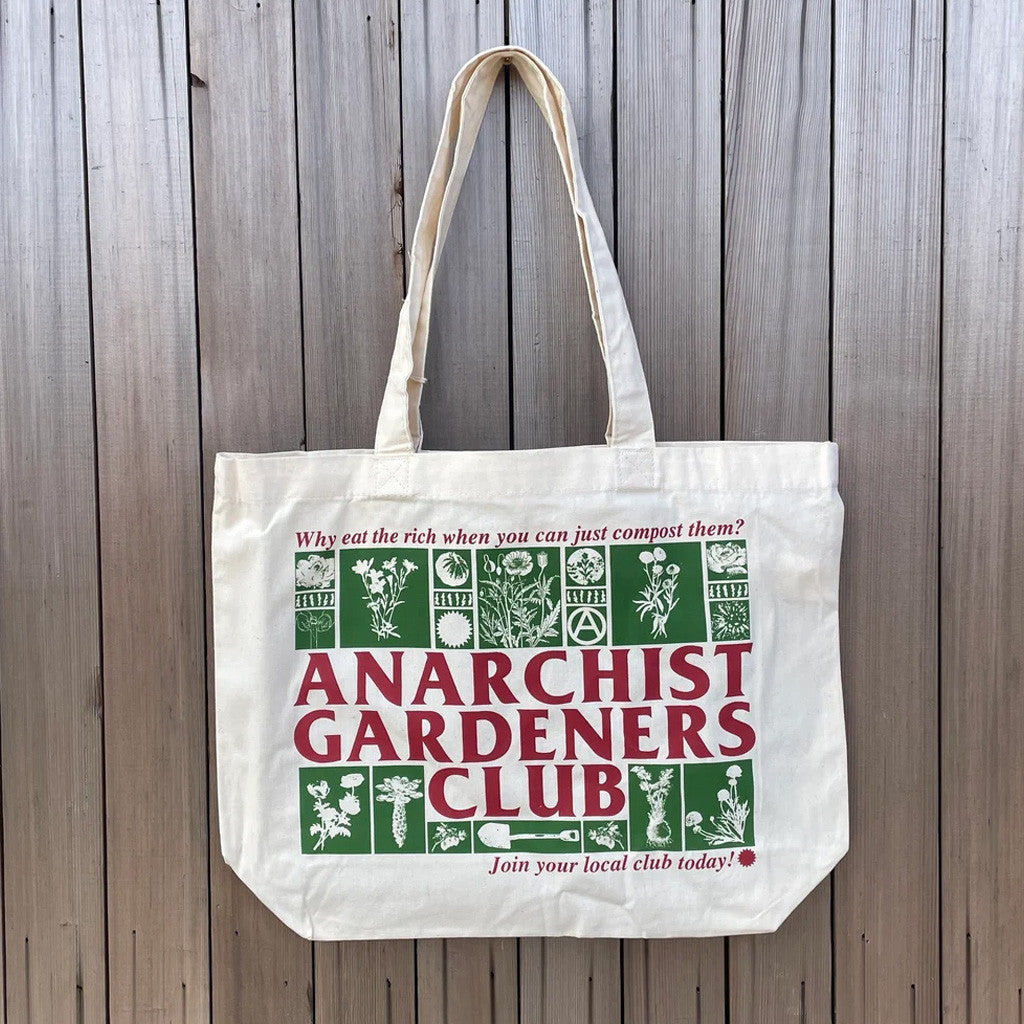 Black Lodge Press Merch 2026 Anarchist Gardeners Club Tote Bag Gardening Gifts For Mom - Merchluma