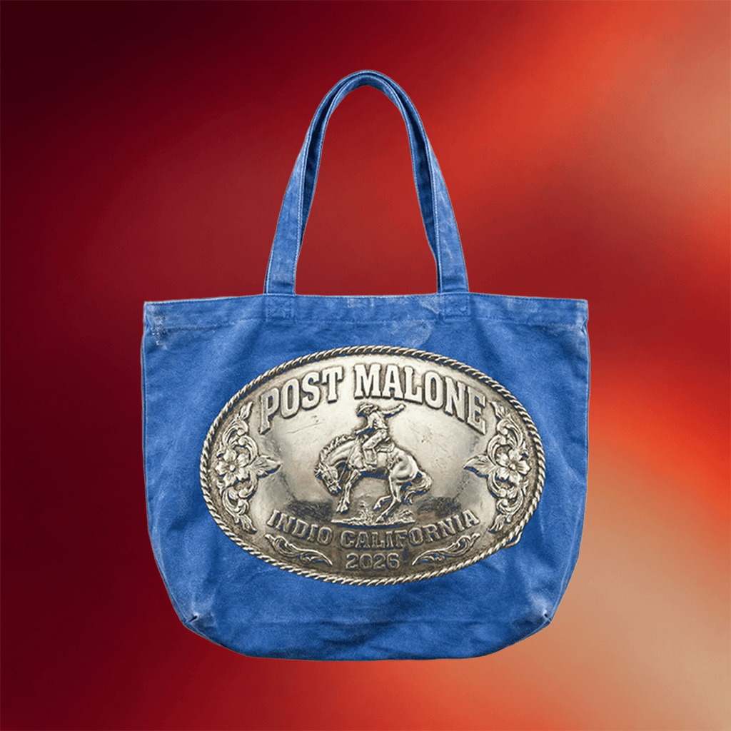 Post Malone Merch 2026 Buckle Tote Bag Post Malone Tour Merch Gifts For Music Lovers - Merchluma