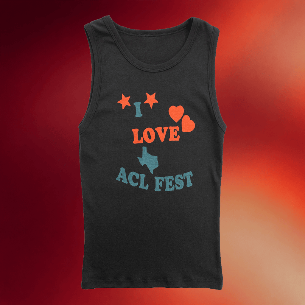 ACL Music Festival Merch 2026 I Love ACL Fest Tank Top Music Lover Gifts For Her - Merchluma