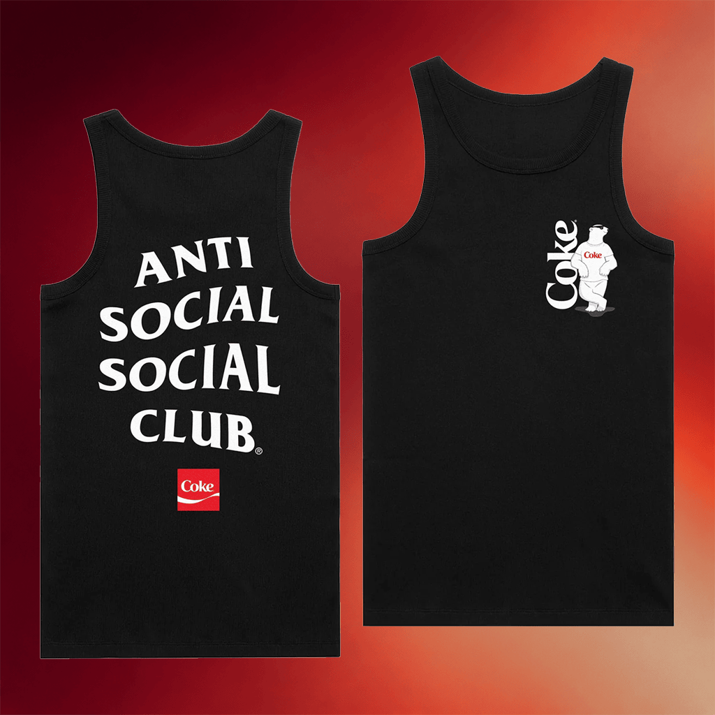 Anti Social Social Club Merch 2026 ASSC X Coca Cola Polar Bear Coke Tank Top Gift For BFF - Merchluma