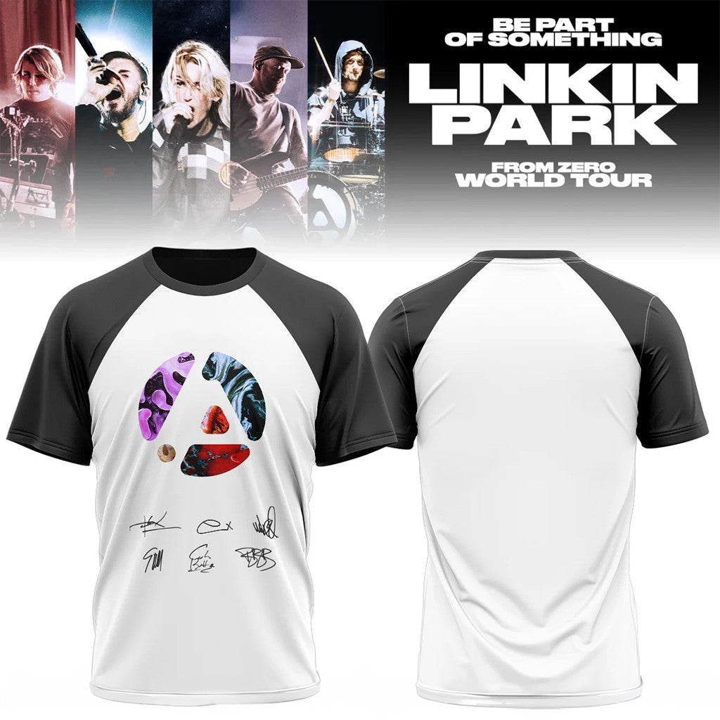 Linkin Park Merch 2026 From Zero World Tour T-Shirt Signature Gift For Rock Band Fans - Merchluma