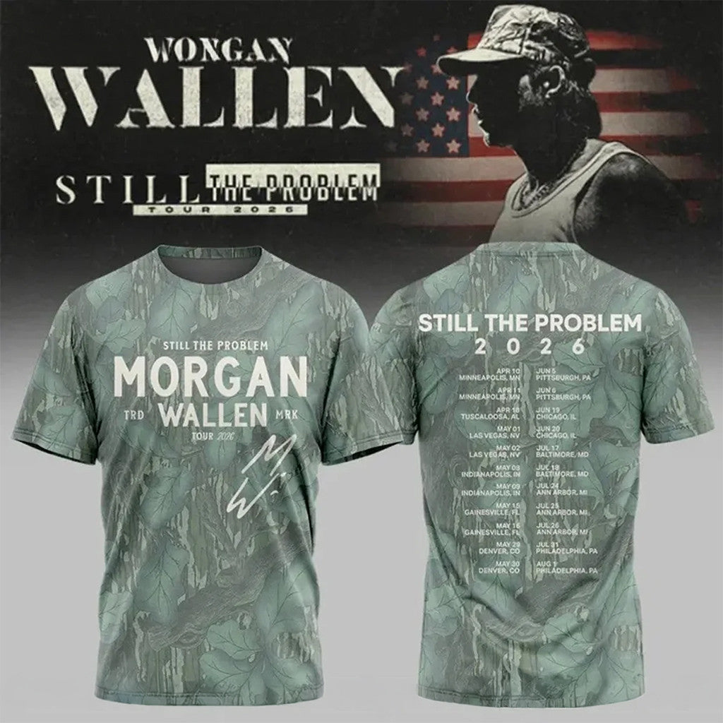 Morgan Wallen Still The Problem Tour T-Shirt Camo Shirt Morgan Wallen Merch 2026 Gift For Fans - Merchluma