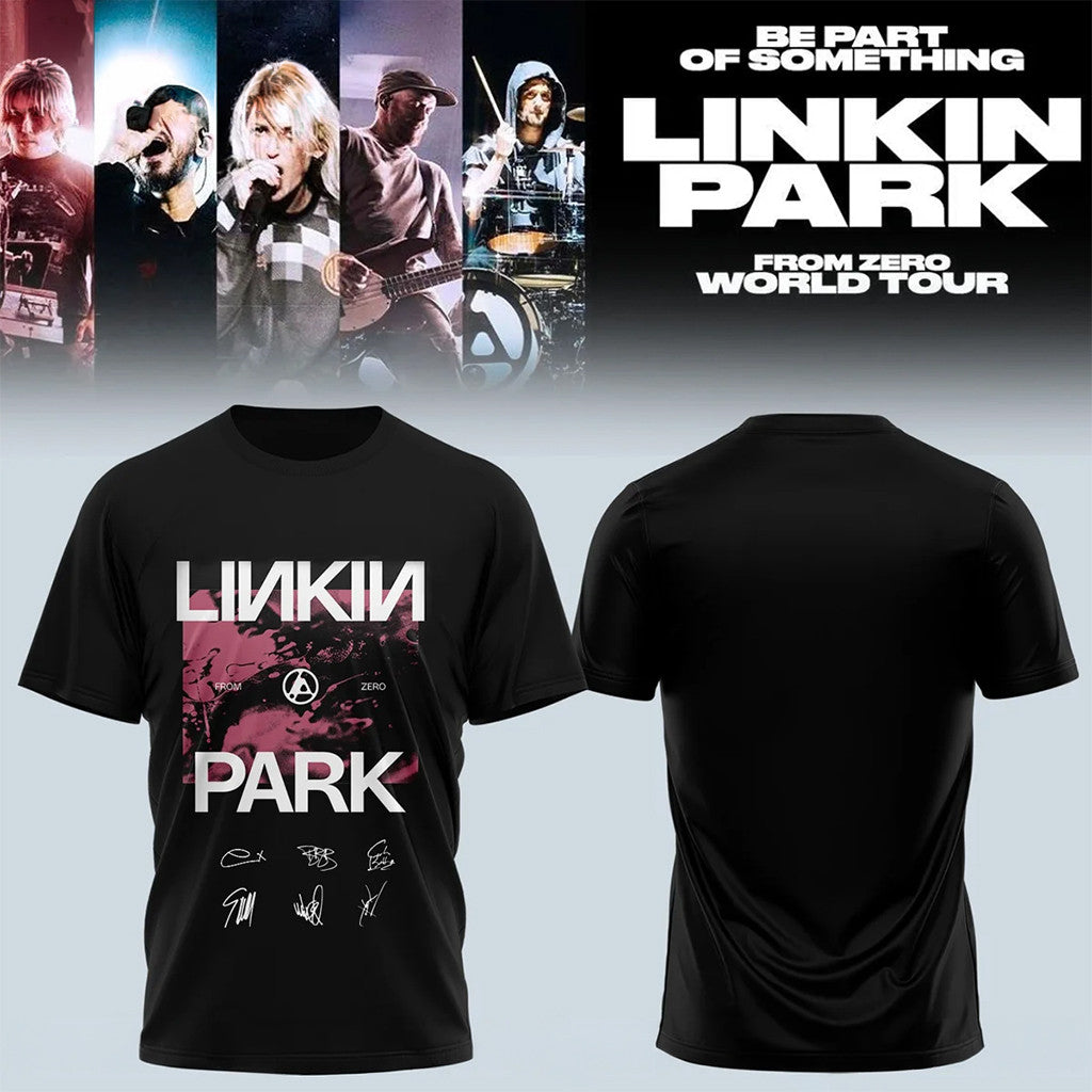Linkin Park Merch 2026 From Zero World Tour Shirt Signed Gift For Rock Lover - Merchluma