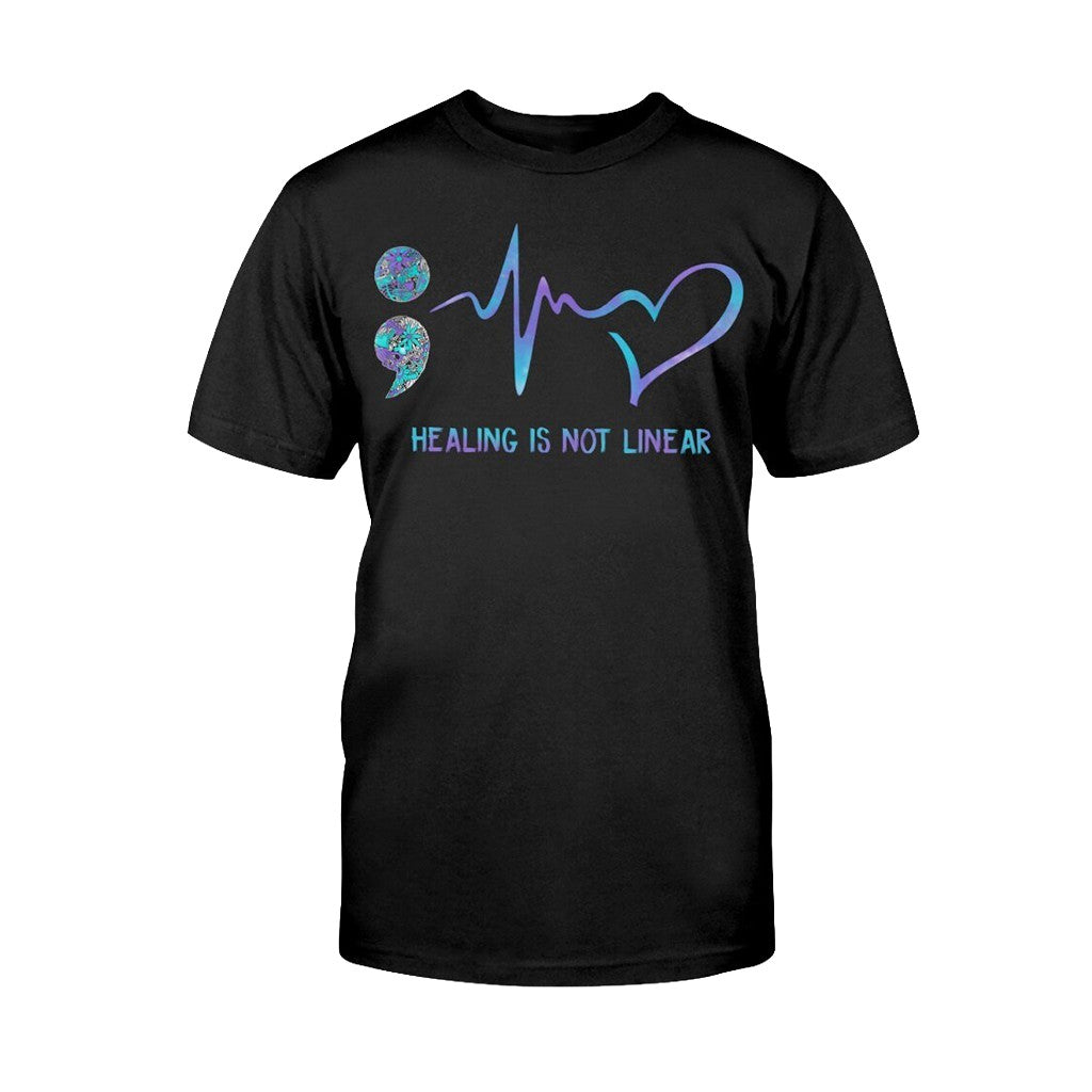Mental Health Matters Merch 2026 Healing Is Not Linear T-Shirt Gift For Brothers - Merchluma
