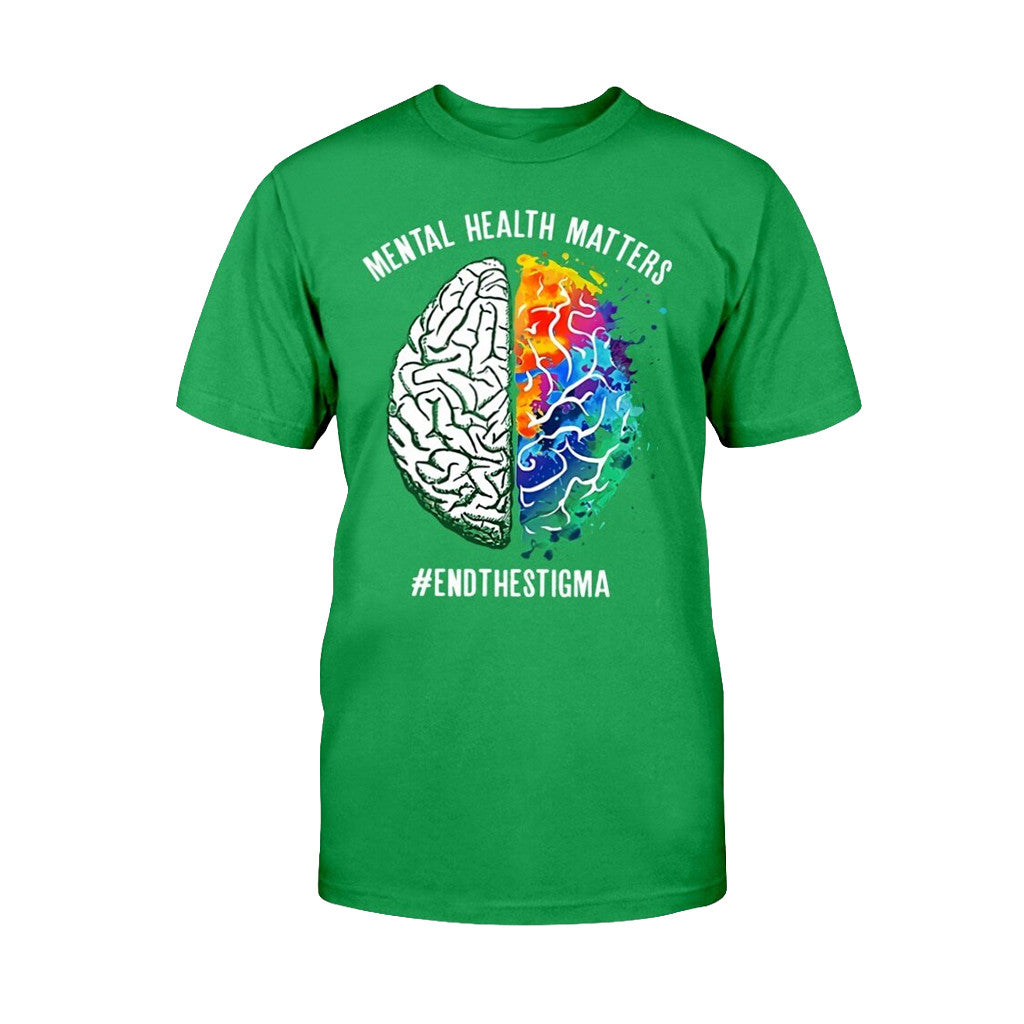 Mental Health Matters Shirt End The Stigma T-Shirt Therapist Gift For Friends - Merchluma