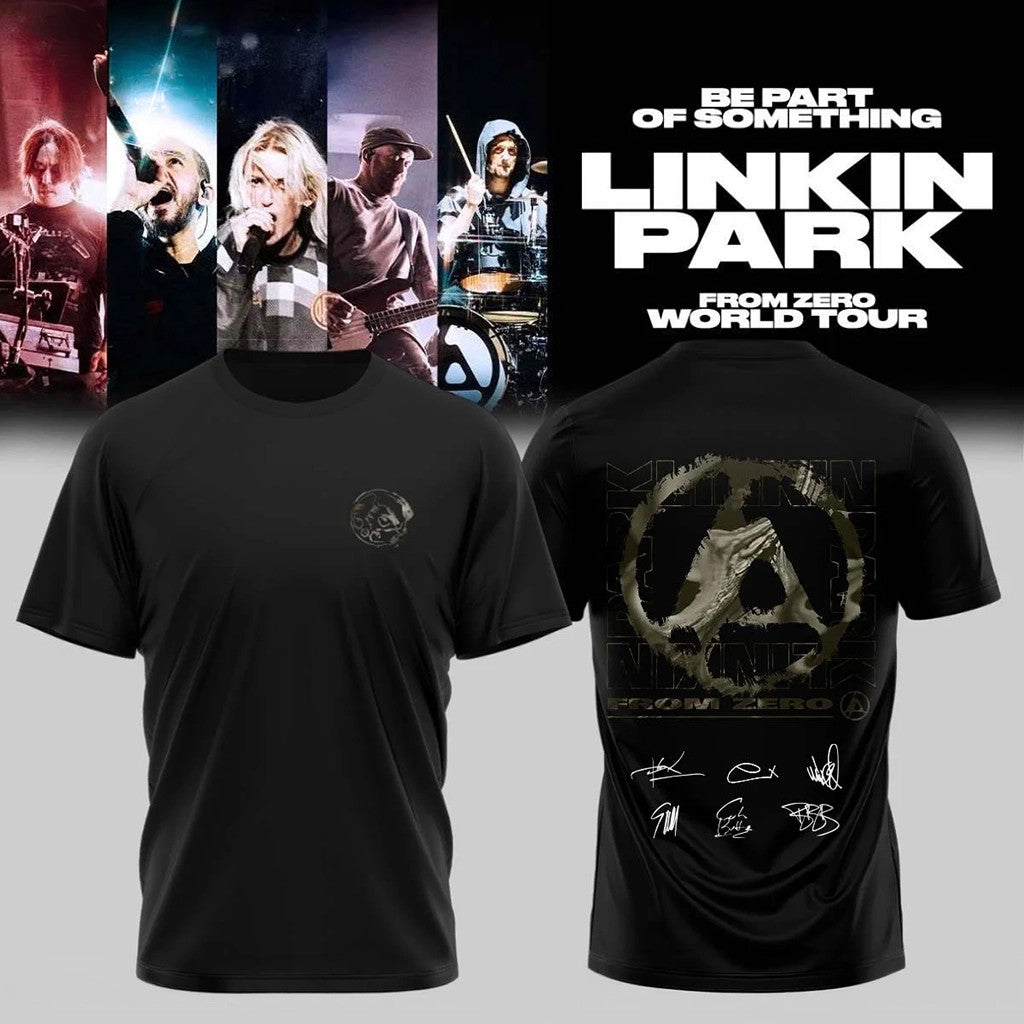 Linkin Park Merch 2026 From Zero World Tour T-Shirt Black Best Gifts For Music Lovers - Merchluma