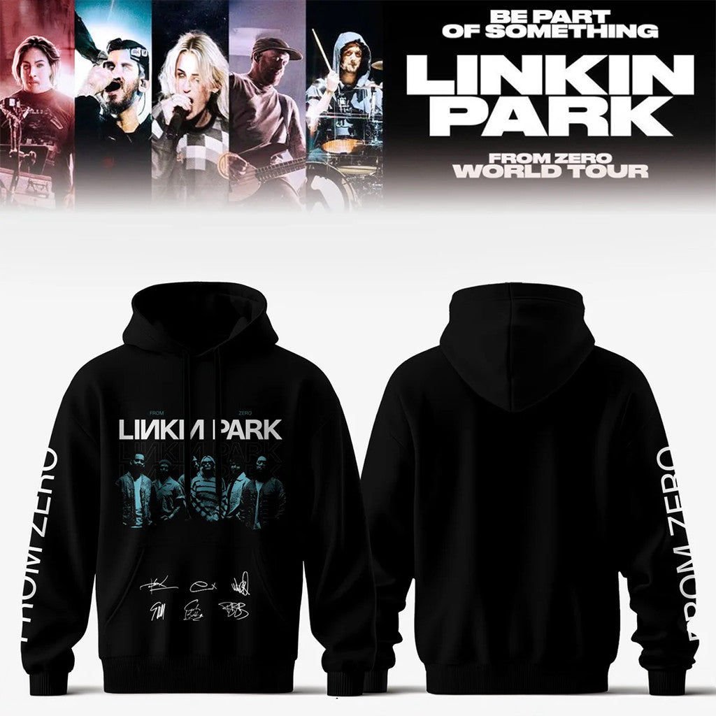 Linkin Park Merch 2026 From Zero World Tour Hoodie Signed Music Related Gifts For Guys - Merchluma