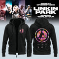 Linkin Park From Zero World Tour 2026 Signature Zip Hoodie Linkin Park Merch Rock Fan Gifts - Merchluma