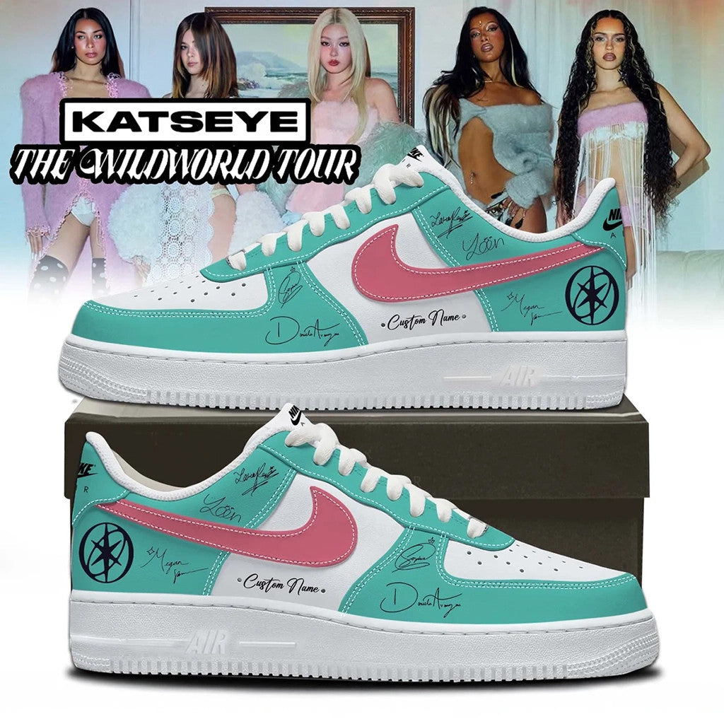 Custom KATSEYE The Wildworld Tour Sneakers Signature KATSEYE Merch 2026 Gift For Music Lover - Merchluma