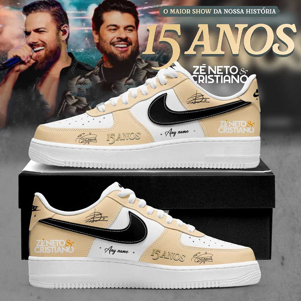 Custom Ze Neto And Cristiano Merch 2026 Celebrates 15 Years Careers Shoes Sneakers Fan Gear - Merchluma