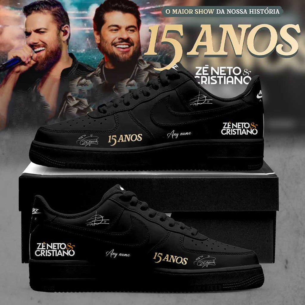 Custom Ze Neto And Cristiano Merch 2026 Celebrates 15 Years Careers Sneakers Gift For Music Fan - Merchluma