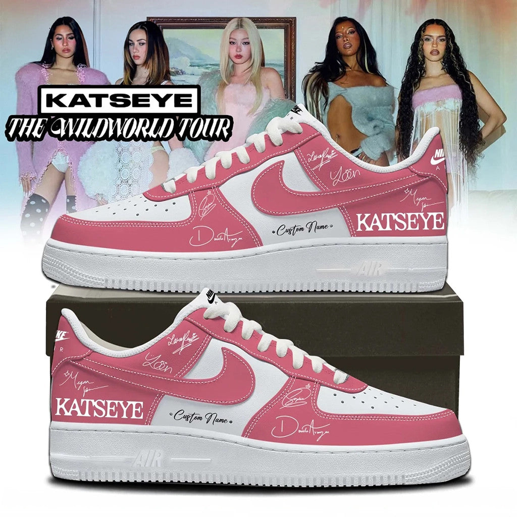 Customized KATSEYE Merch 2026 The Wildworld Tour Signature Shoes Sneakers Gift For Besties - Merchluma