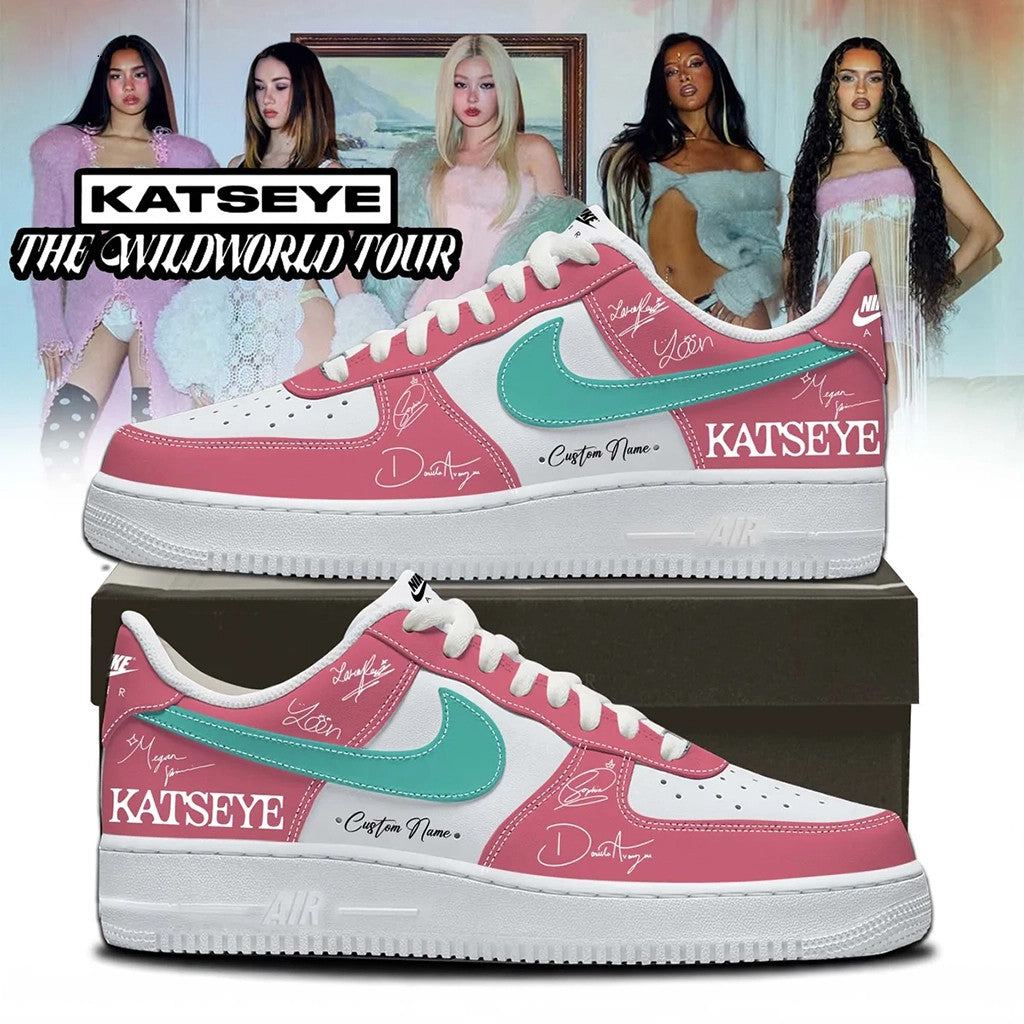 Customized KATSEYE The Wildworld Tour 2026 Signature Shoes Sneakers KATSEYE Merch Fan Gift Idea - Merchluma