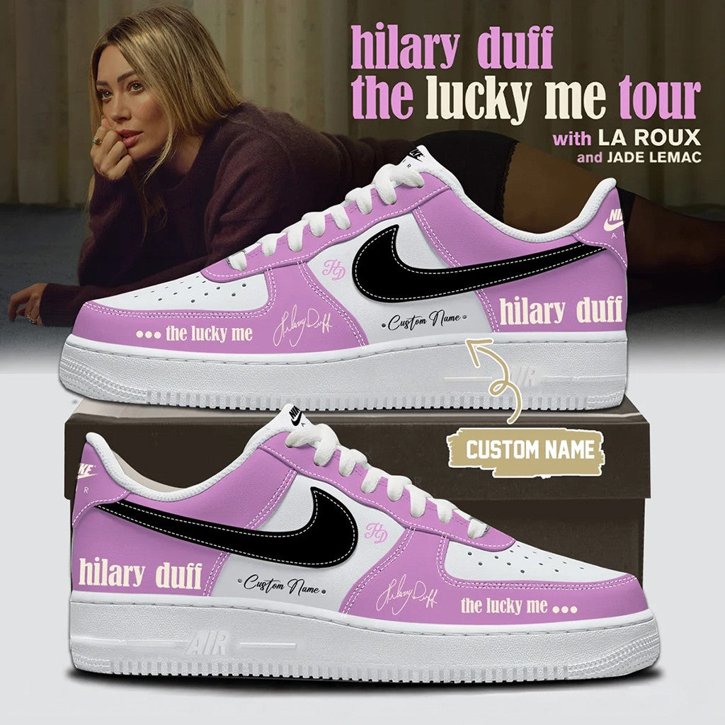 Personalized Hilary Duff Merch 2026 The Lucky Me Tour Sneakers Best Gifts For Music Lovers - Merchluma
