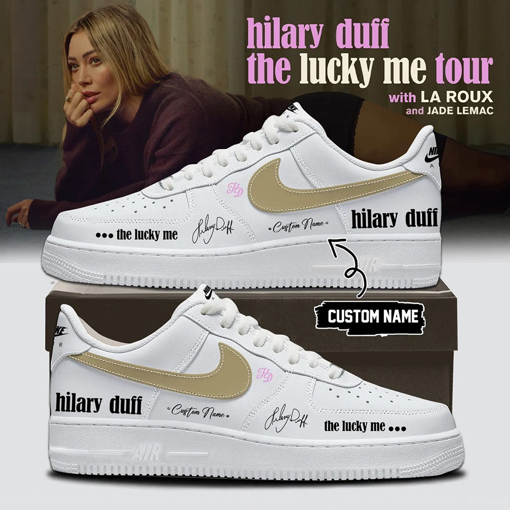 Personalized Hilary Duff Merch 2026 The Lucky Me Tour Sneakers Gift Ideas For Music Lovers - Merchluma