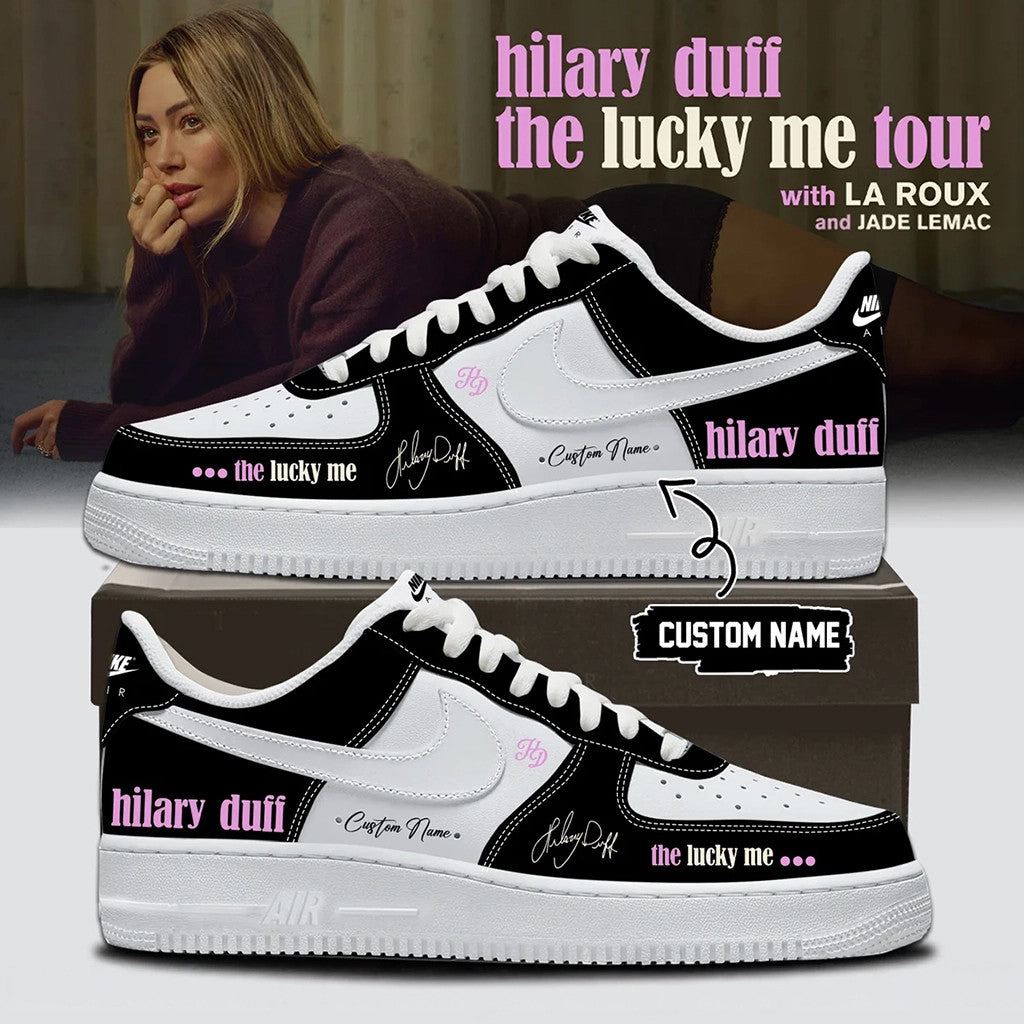 Personalized Hilary Duff The Lucky Me Tour Sneakers Hilary Duff Tour Merch 2026 Gift For Fans - Merchluma