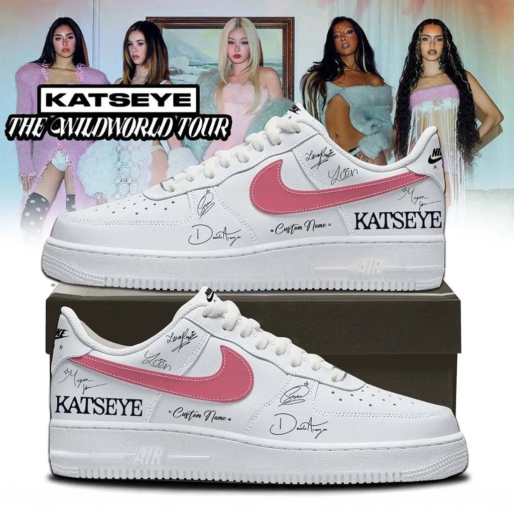 Personalized KATSEYE Merch The Wildworld Tour 2026 Signature Sneakers Music Fan Gear Best Gifts - Merchluma