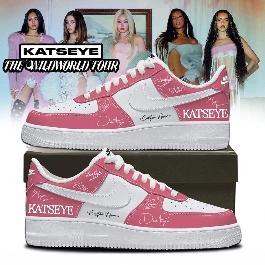 Personalized KATSEYE The Wildworld Tour 2026 Sneakers Signature Music Fan Gear KATSEYE Merch - Merchluma