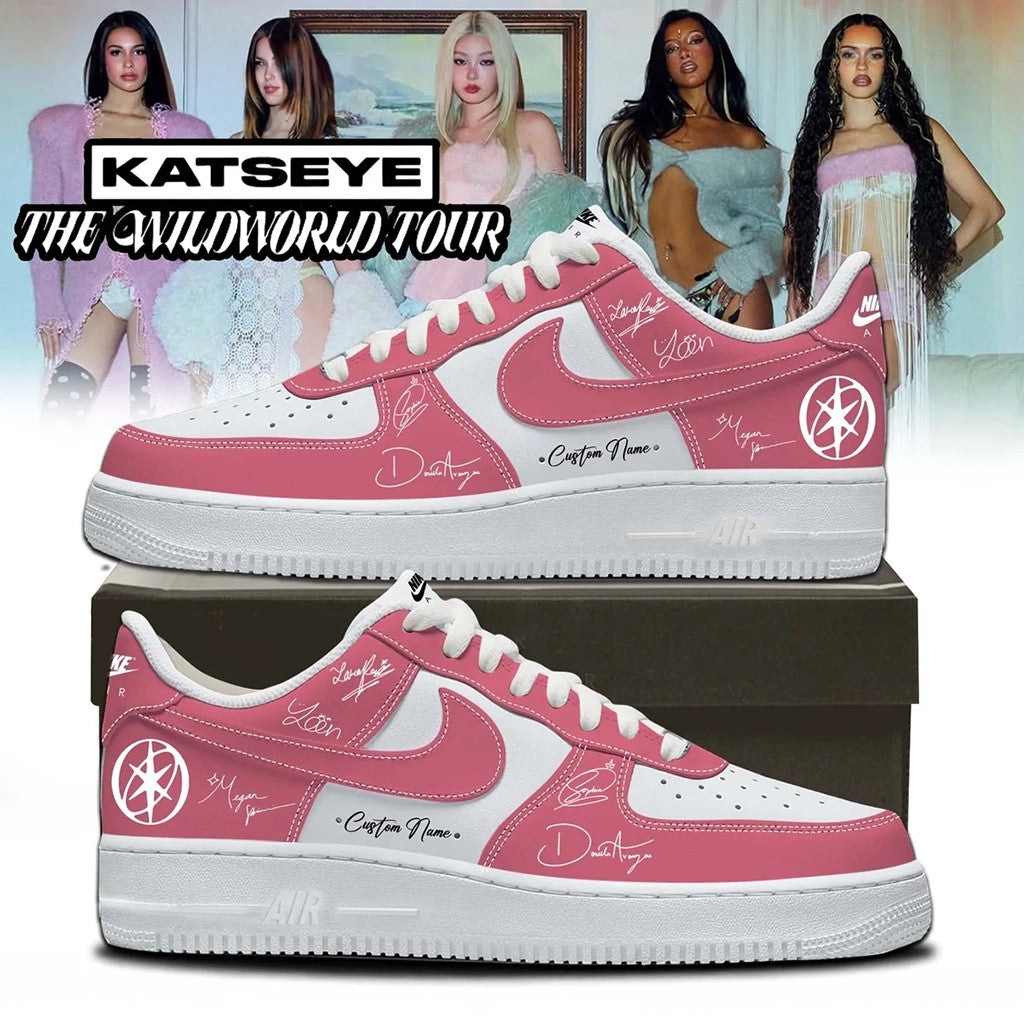Personalized KATSEYE The Wildworld Tour Signed Sneakers 2026 KATSEYE Merch Best Gift For Fans - Merchluma