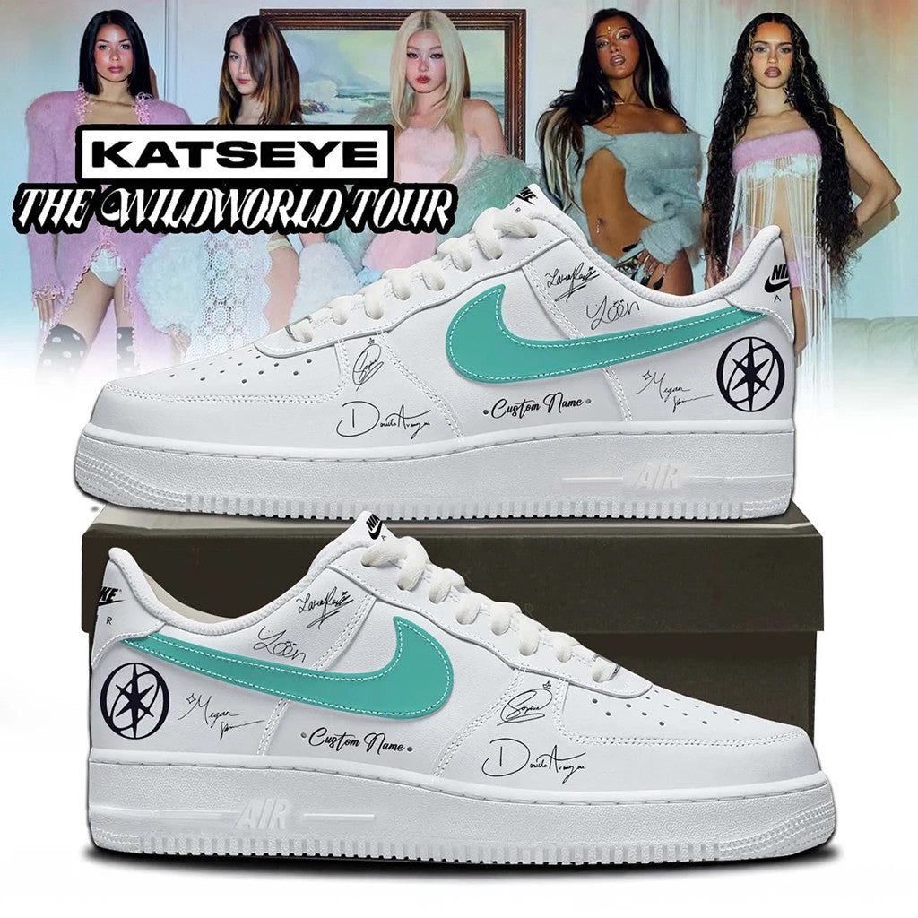 Personalized KATSEYE The Wildworld Tour Sneakers Signature Music Fan Shoes KATSEYE Merch 2026 - Merchluma