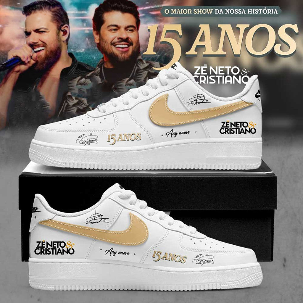 Personalized Ze Neto And Cristiano Merch 2026 Celebrates 15 Years Careers Sneakers Fan Merch - Merchluma