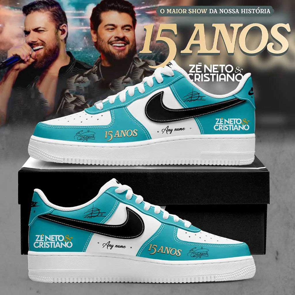Personalized Ze Neto And Cristiano Merch 2026 Celebrates 15 Years Careers Sneakers Gift For Fan - Merchluma