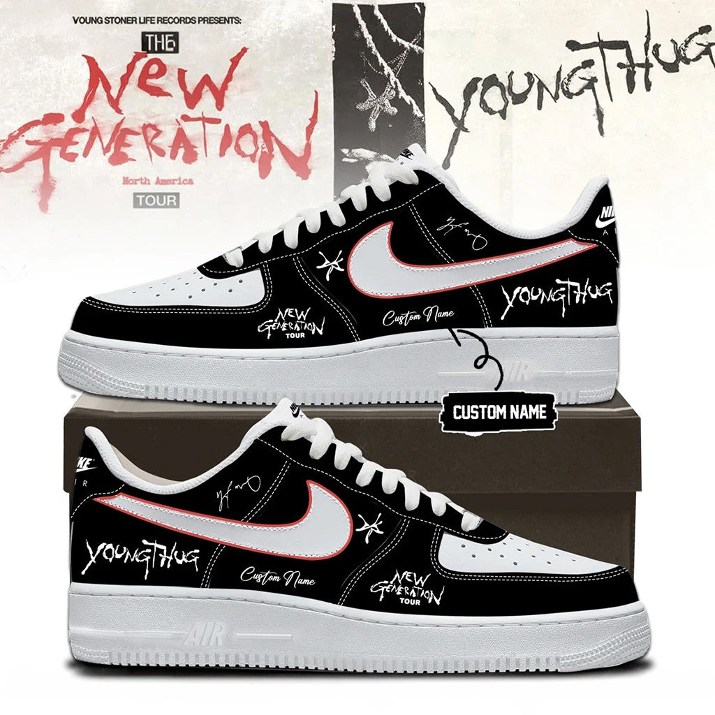 Personalized Young Thug The New Generation Tour 2026 Signature Sneakers Rap Fan Shoes BFF Gifts - Merchluma