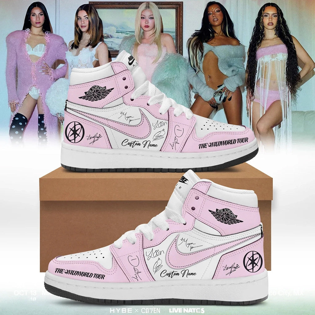 Custom KATSEYE The Wildworld Tour Sneakers Signature Music Fan Shoes KATSEYE Merch 2026 - Merchluma