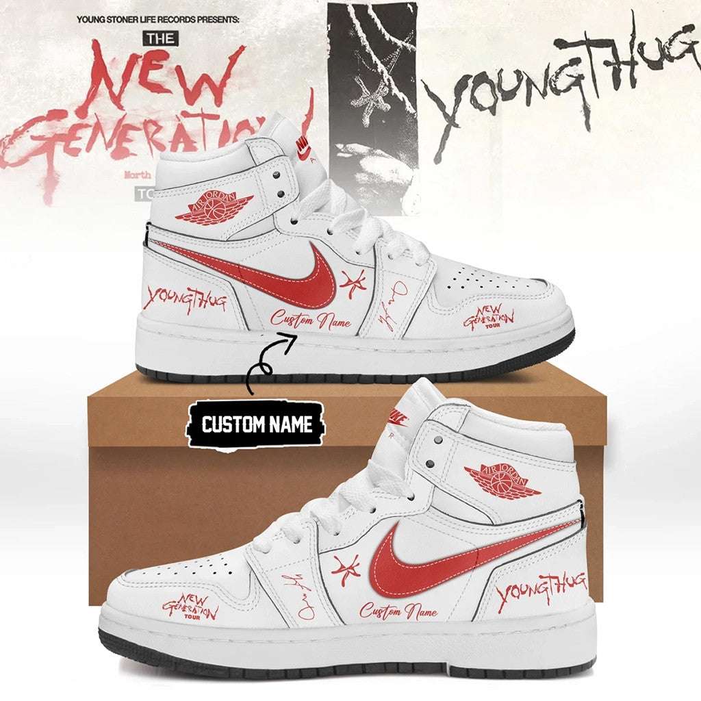Custom Young Thug The New Generation Tour 2026 Signed Sneakers Young Thug Merch Best Fan Gifts - Merchluma