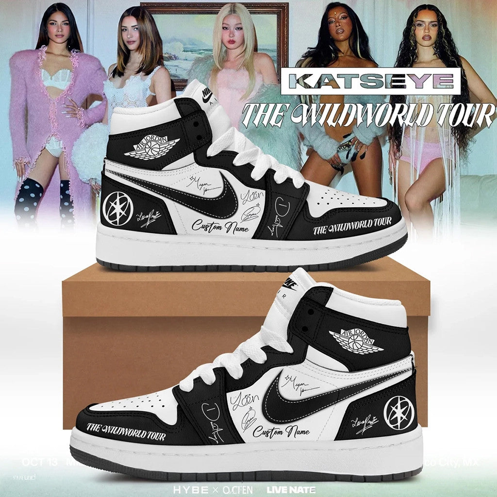 Customized KATSEYE The Wildworld Tour 2026 Sneakers Signature KATSEYE Merch Present For Fans - Merchluma