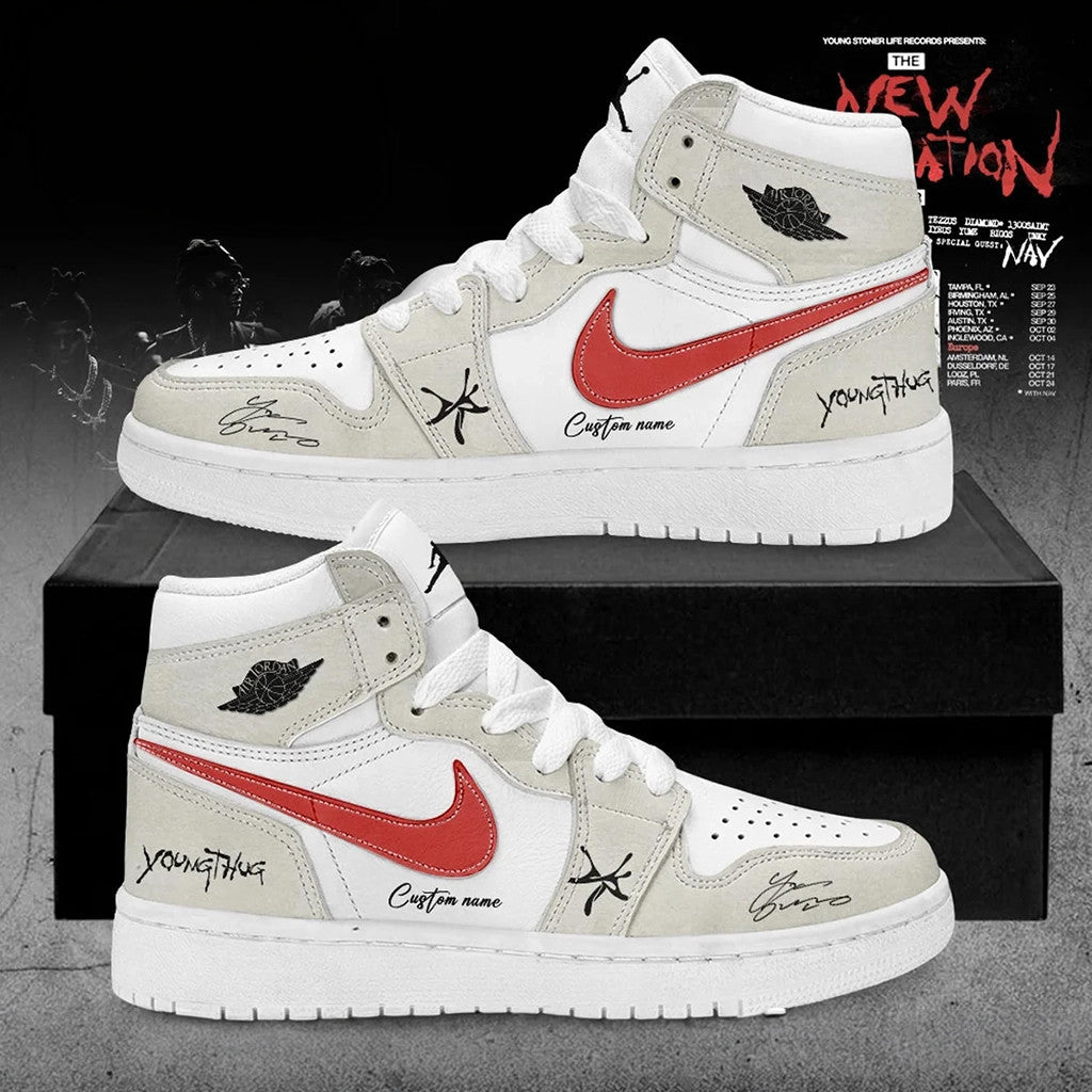 Customized Young Thug Merch The New Generation Tour 2026 Signed Shoes Gift For Rapper Fans - Merchluma