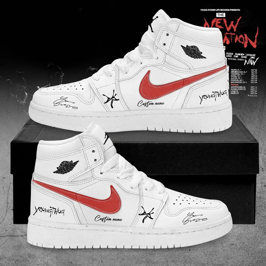Customized Young Thug Merch The New Generation Tour 2026 Signed Shoes Sneakers Fan Merchandise - Merchluma