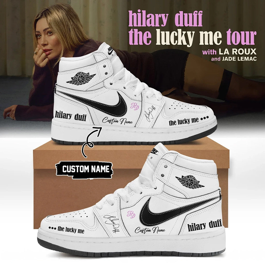 Personalized Hilary Duff Tour Merch 2026 The Lucky Me Tour Sneakers Present For Sisters - Merchluma