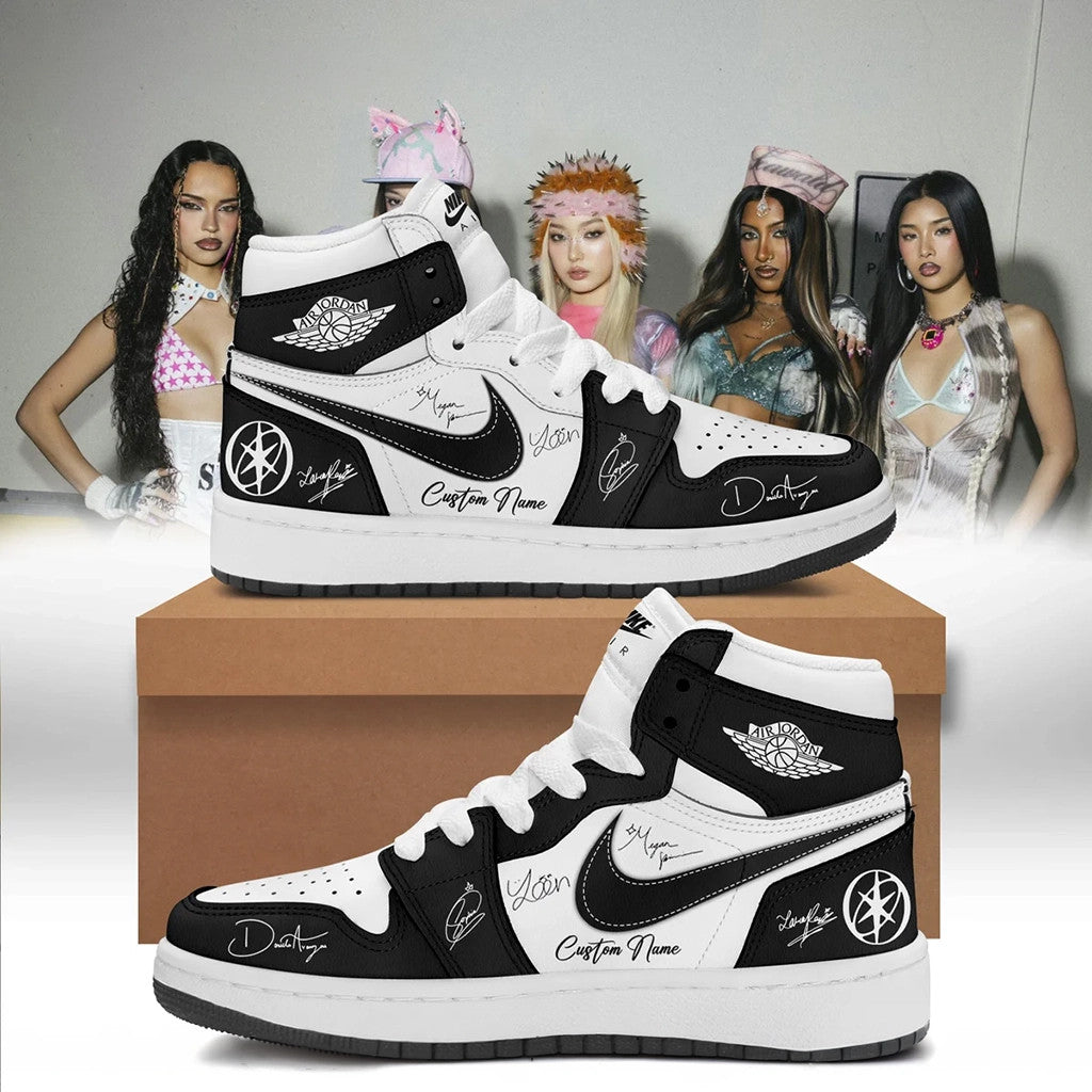 Personalized KATSEYE Pinky Up Signature Shoes Sneakers KATSEYE Merch 2026 Gift For Music Fans - Merchluma