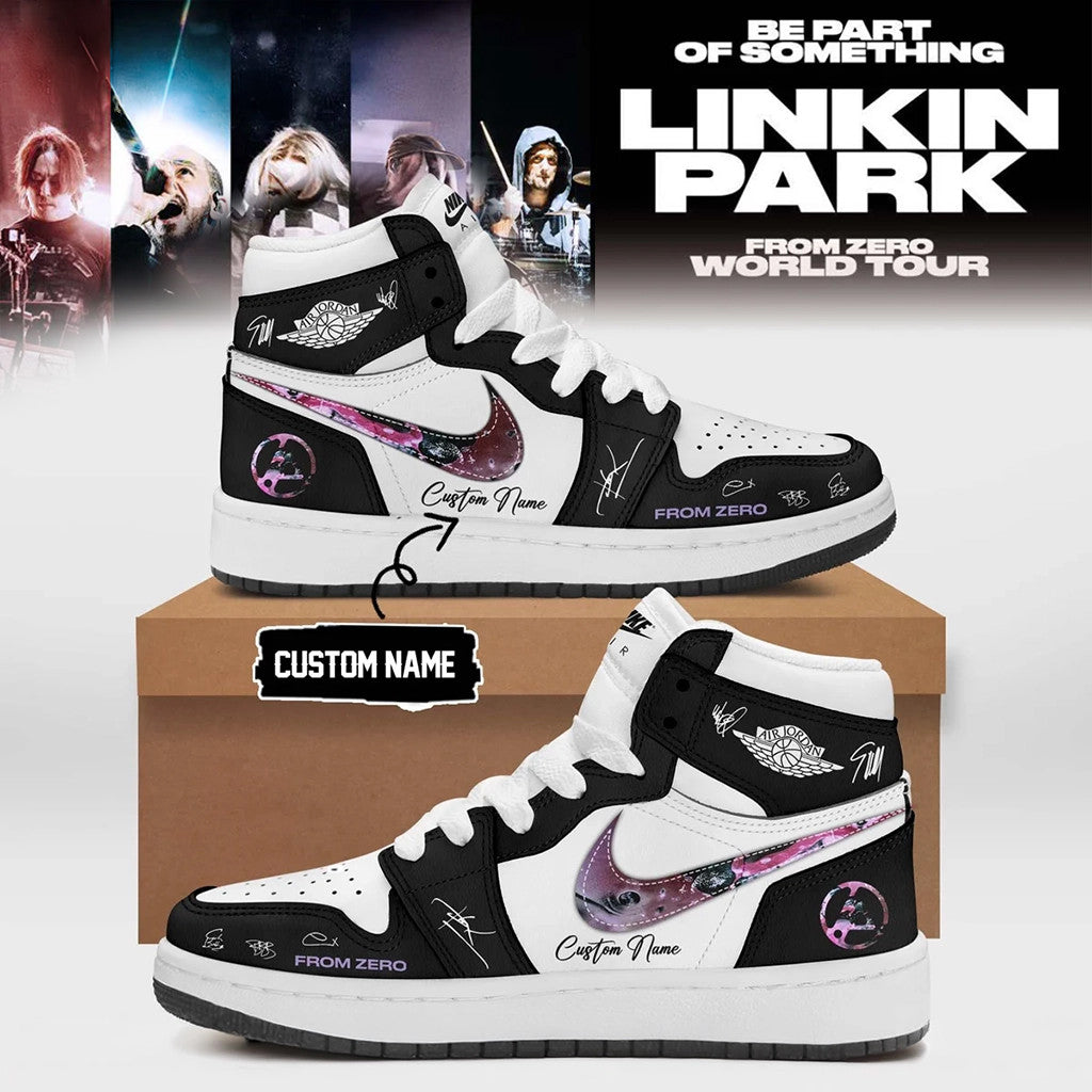 Personalized Linkin Park Merch 2026 From Zero World Tour Signed Sneakers Gift For Rock Fans - Merchluma