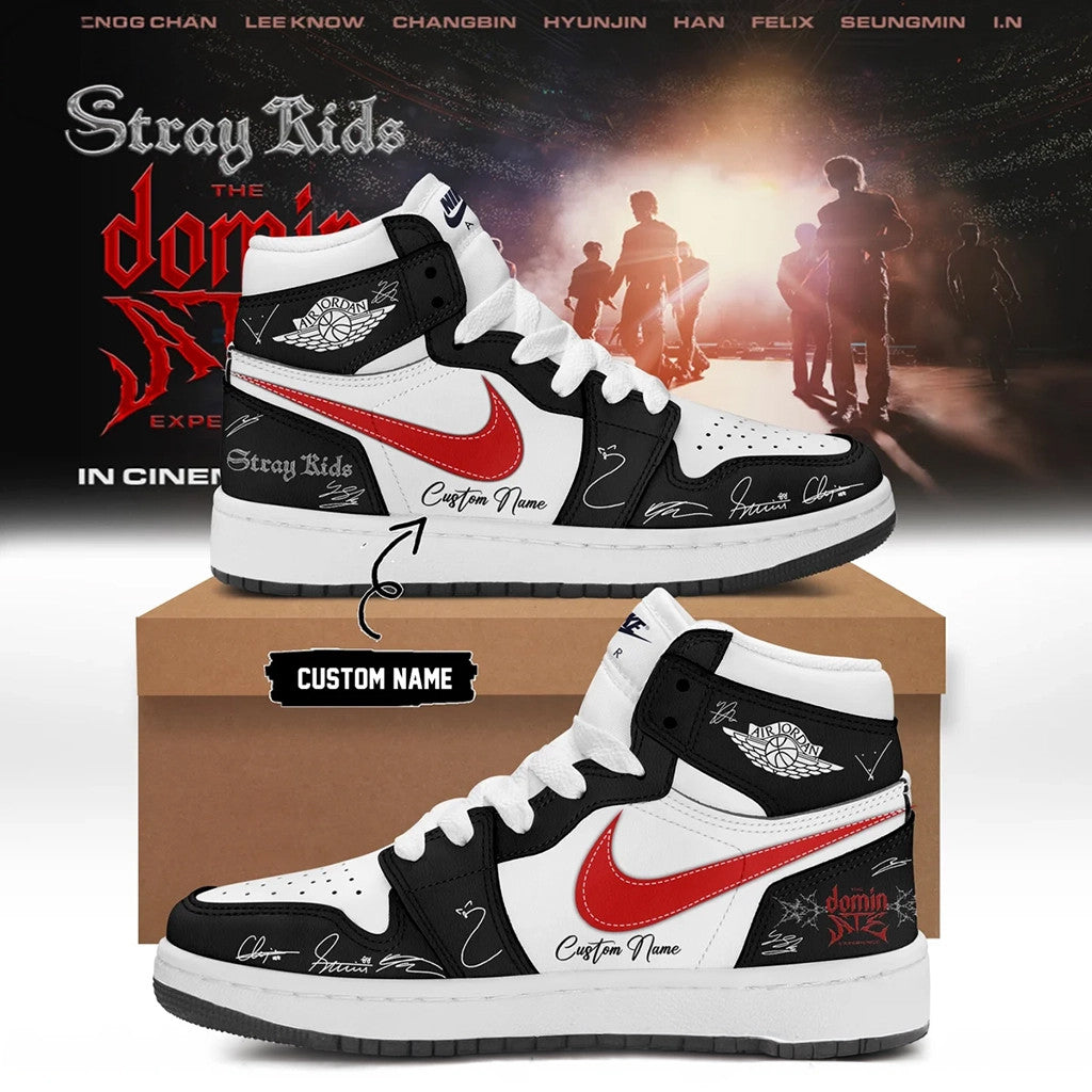 Personalized Stray Kids Dominate Tour Signature Sneakers 2026 Stray Kids Merch Kpop Fan Gifts - Merchluma