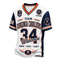 Custom Virginia Cavaliers Team Legacy V-Neck T-Shirt #34 Honor Spirit Legacy Cavaliers Merch - Merchluma