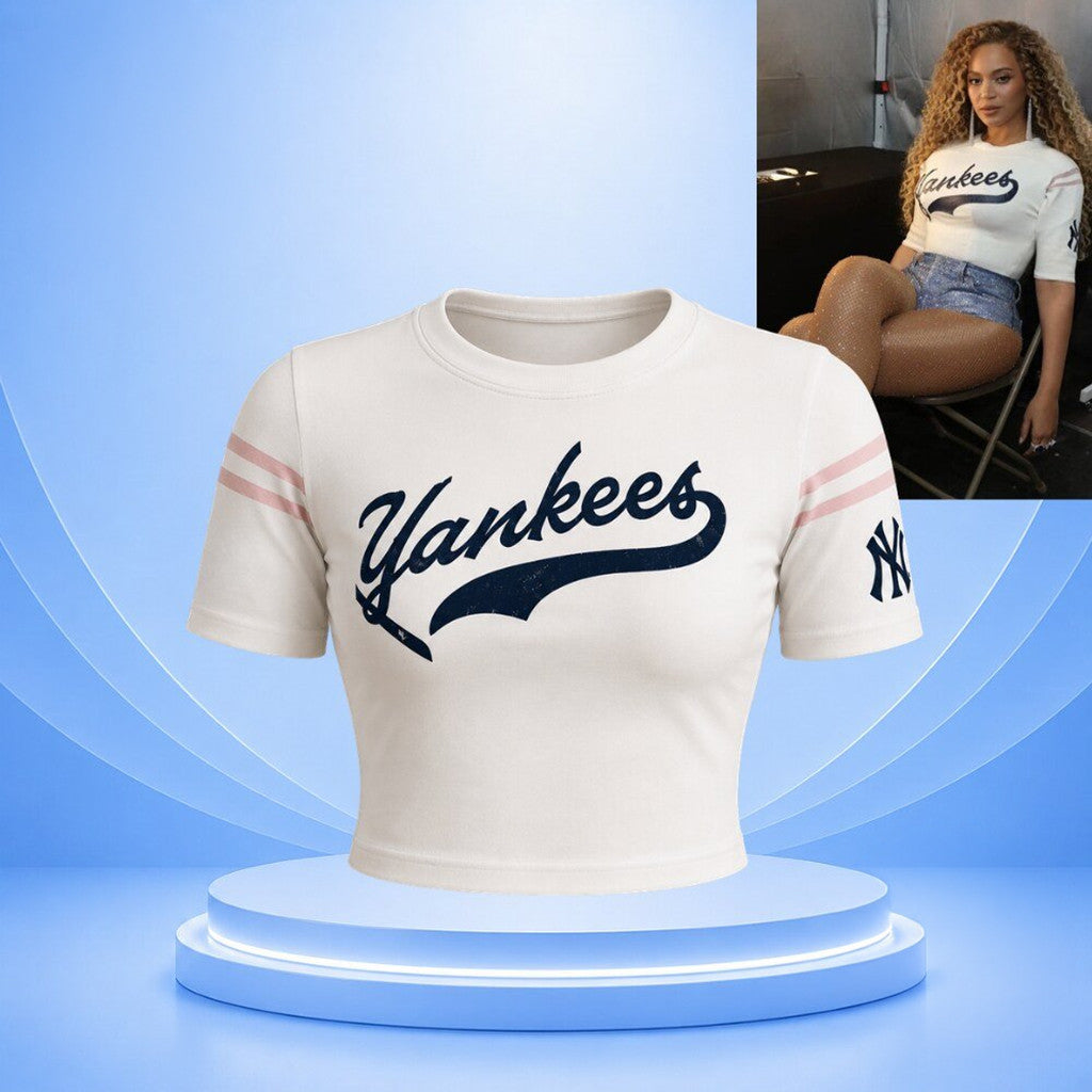 Beyonce Yankees Baby Tee Jay Z 30Th Anniversary Show Tee Beyonce Merch Gift For Hers - Merchluma