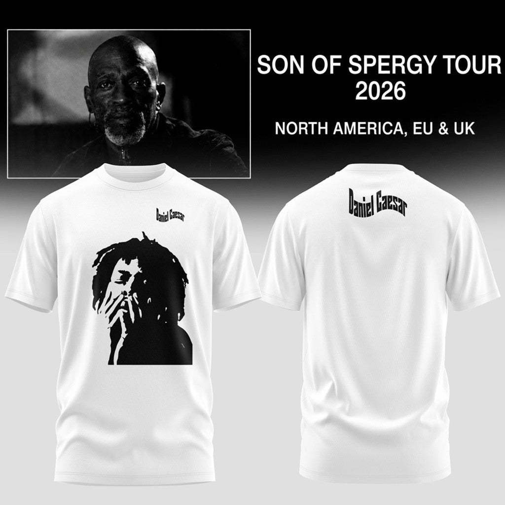 Daniel Caesar Son Of Spergy Tour 2026 Shirt White Daniel Caesar Merch Present For Fans - Merchluma