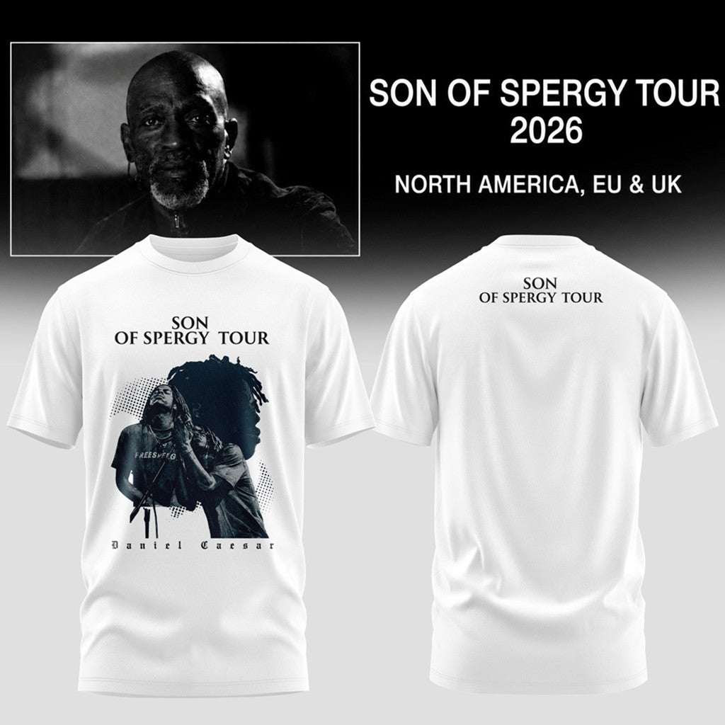 Daniel Caesar Son Of Spergy Tour 2026 T-Shirt Daniel Caesar Merch Music Lover Gift For Him - Merchluma