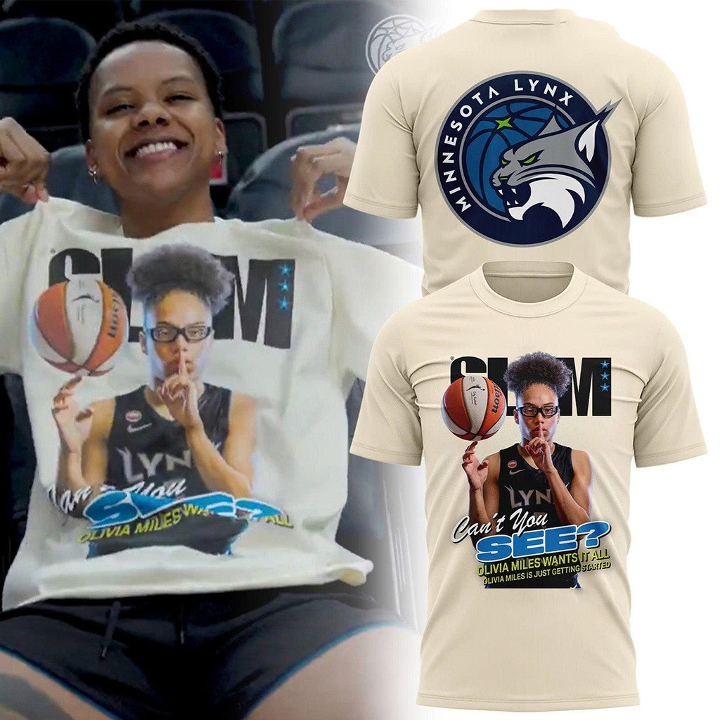 Minnesota Lynx Olivia Miles SLAM T-Shirt Can't You See Shirt MN Lynx Merch Basketball Fan Gifts - Merchluma