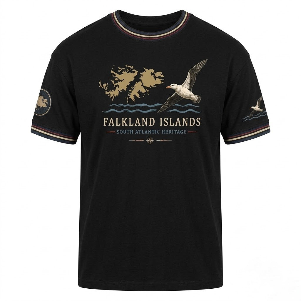 England Falkland Islands South Atlantic Heritage Albatross T-Shirt Good Gifts For Boyfriend - Merchluma