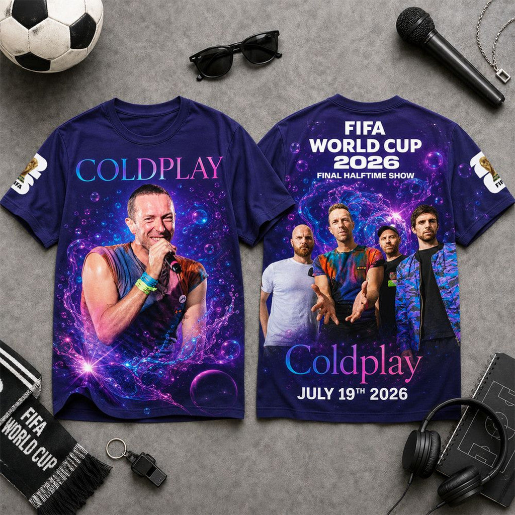 Coldplay FIFA World Cup 2026 Final Halftime Show Special Shirt Coldplay Merch Gift For Fans - Merchluma