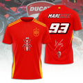Marc Marquez X Spain National Football Team Graphic T-Shirt Marc Marquez Merch Gift For Fans - Merchluma