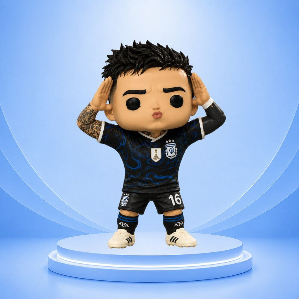 Enzo Fernandez Funko Pop Argentina National Team Collectible No 16 Merch Gift For Fans - Merchluma
