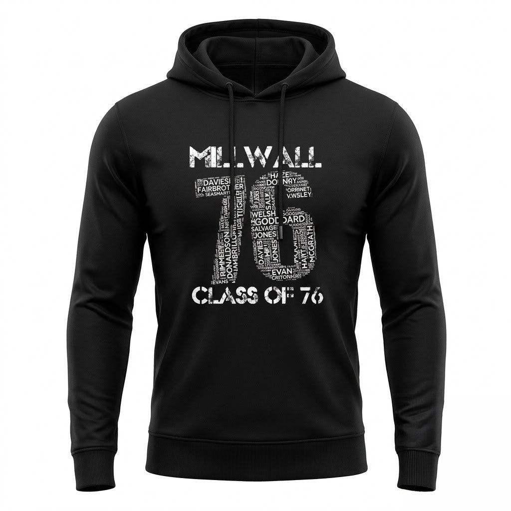 Millwall Football Club Class Of 76 Hoodie Millwall FC Merch Birthday Ideas For Boyfriend - Merchluma