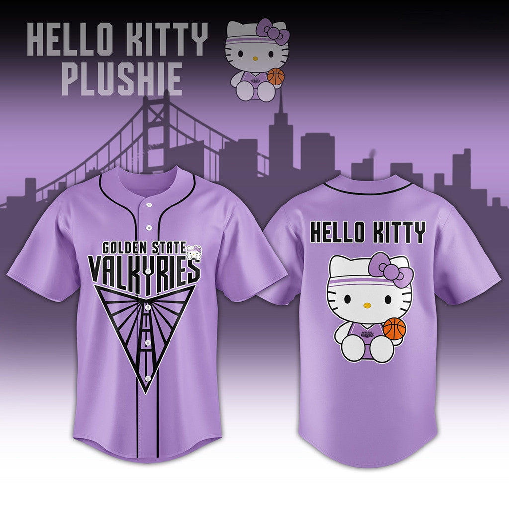 Golden State Valkyries WNBA X Hello Kitty Jersey Valkyries Merch Present For Basketball Fans - Merchluma