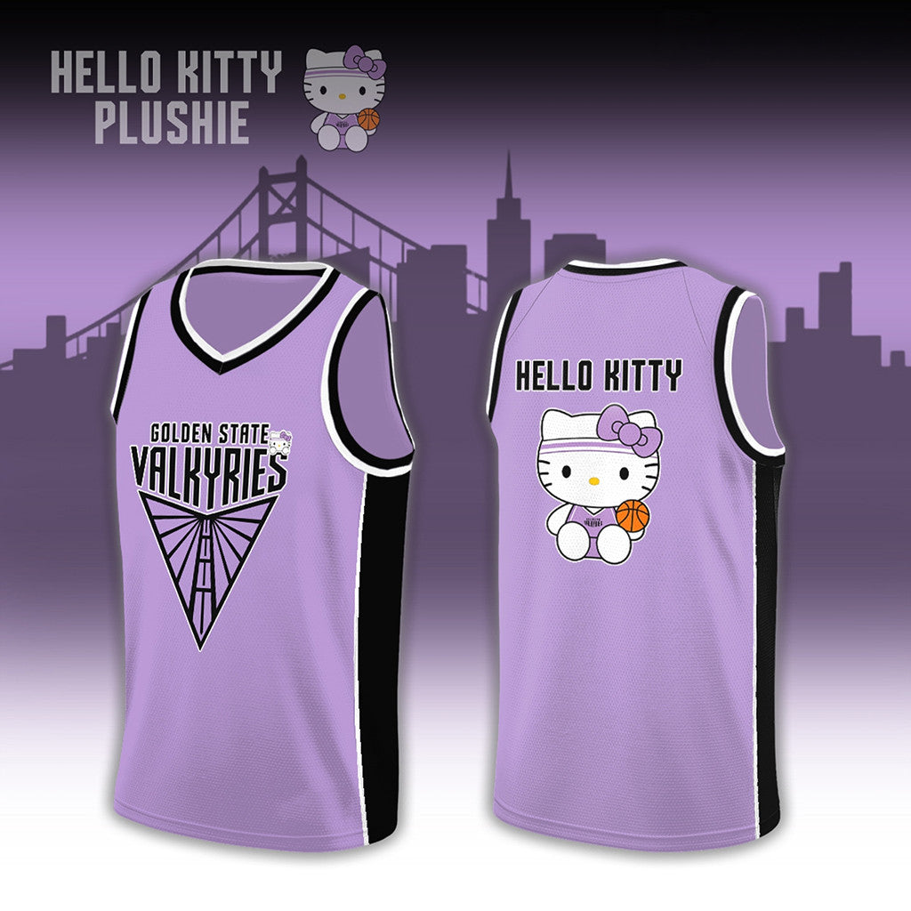 Golden State Valkyries WNBA X Hello Kitty Basketball Jersey Valkyries Merch Best Gift For Fans - Merchluma