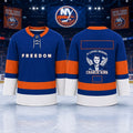 New York Islanders In Loving Memory Freedom Charlie Kirk Hockey Jersey NY Islanders Merch 2026 - Merchluma
